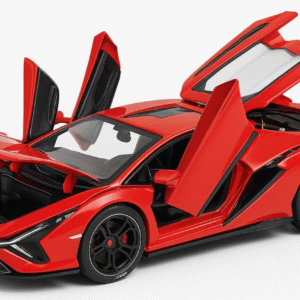DieCast Lamborghini 1:32 Red Car with Two Openable Doors, Openable Bonnet and Dickey