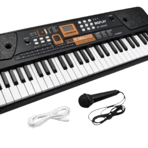Electronic Keyboard | 61 Keys Digital Piano for Kids | Multi-Function Musical Toy with Microphone, USB Power, Recording & Learning Modes